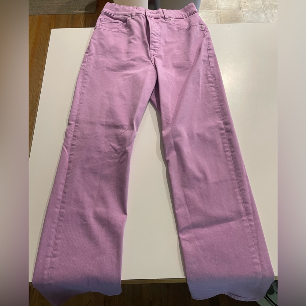 Purple straight jeans